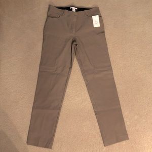 Tan straight leg pant